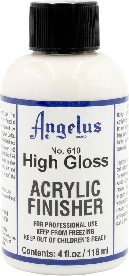 Angelus Acryl Finish voor leerverf - Hoogglans afwerking - Vernis - 118ml