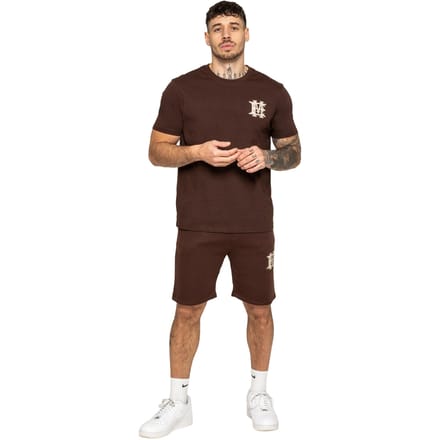 Enzo Milano | Heren Applique Embleem T-Shirt & Shorts Set