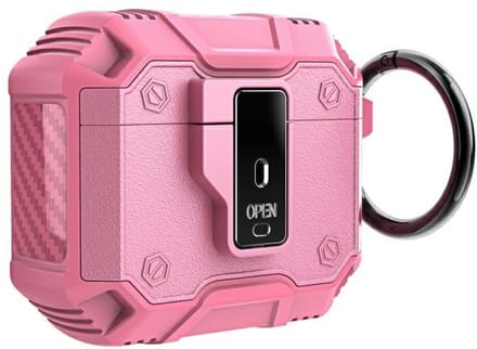 Beline AirPods Click - Case - Roze - Duurzaam Silicoon - Klikmechanisme