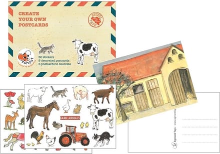 Egmont Toys Knutselpakket 10 postkaarten met sticker