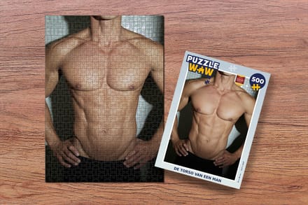 Puzzel De torso van een man - Legpuzzel - Puzzel 500 stukjes