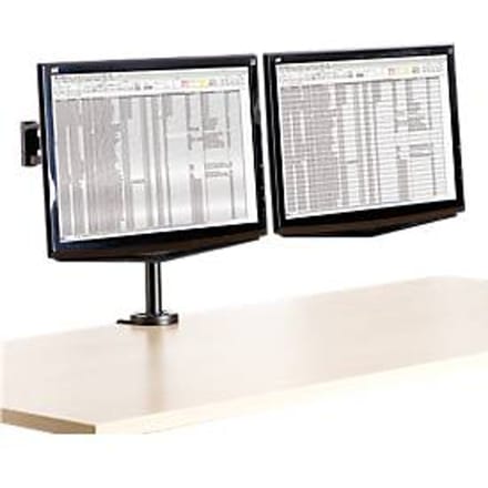 Fellowes Professional Series Depth Adjustable Dual Monitor Arm - Max 10.9 kg - recommended for