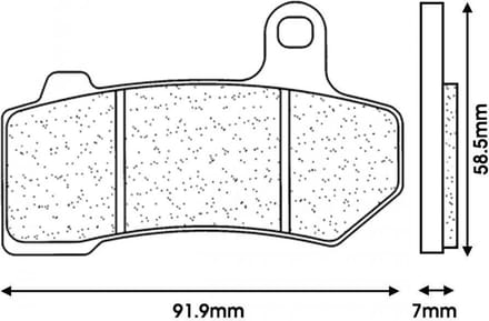 Plaquette de frein CL BRAKES pour Moto Harley Davidson 1584 Flht Electra Glide Std 2008 à 2020 Neuf