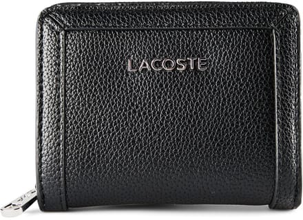 LACOSTE portemonnee Compact Zip Wallet Noir zwart