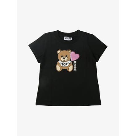 Moschino Meisjes t-shirt beer zwart