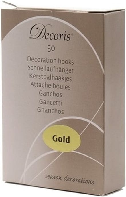 Kerstbalhaakjes goud 300x stuks