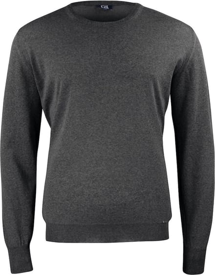 Cutter & Buck Kennewick Crewneck Heren 355406 - Antraciet Melange - L