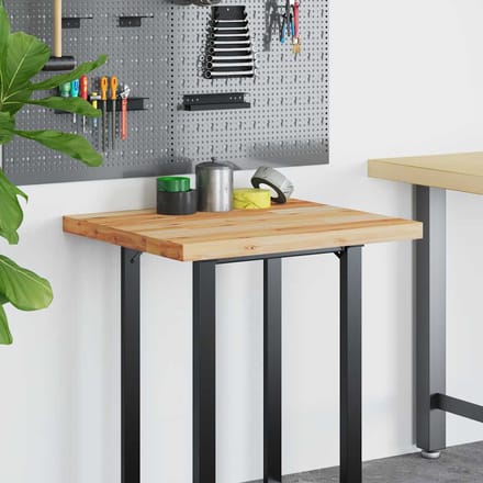 vidaXL - Bureaublad - met - olieafwerking - 80x60x4 - cm - massief - acaciahout