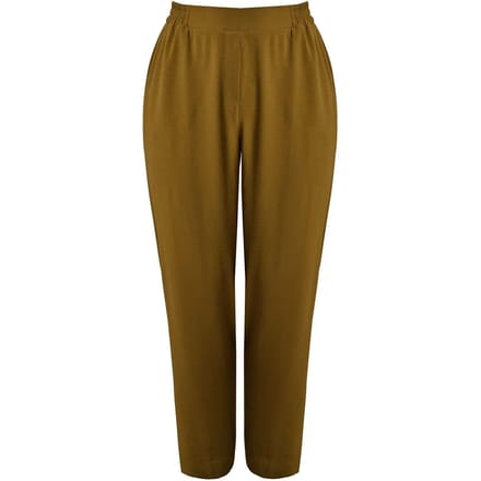 Dames fuselftaille broek van crêpe Mat Fashion