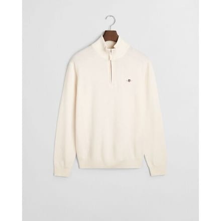 Gant Trui Superfijne Lamswol Half-Zip Cream / male