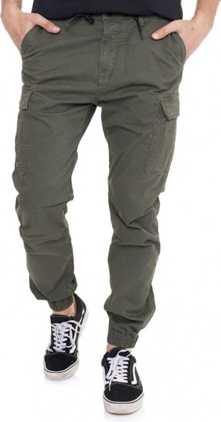 Vintage Industries Vince Jogger Olive Cargobroek Heren