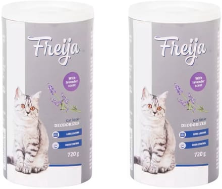2x Freija kattenbak geurverwijderaar