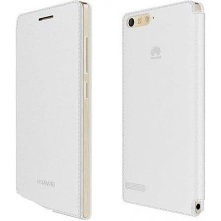 Huawei flip tasje - wit - voor Huawei G6 LTE