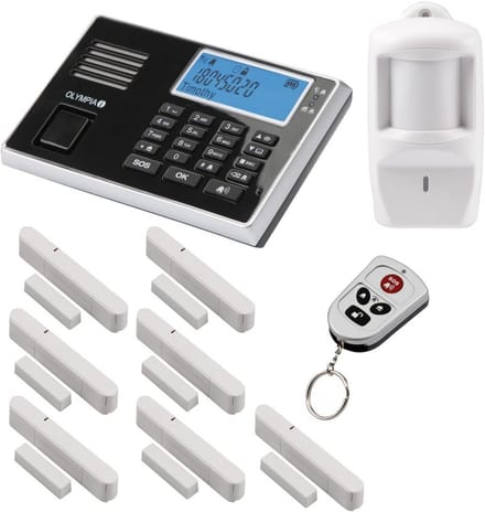 Draadloos Alarmsysteem met GSM en 9 Sensoren Compleet