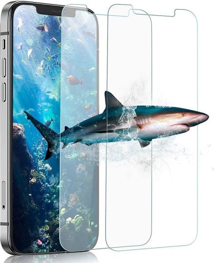2x Screenprotector Geschikt voor: iPhone 12 Mini Screen Protector [2-Pack] Tempered Glas Screenprotector