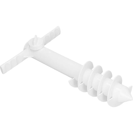 Strandparasol Zandanker Multifunctionele Veilige Parasolhouder Standaard met 5 Spiraalschroeven voor Strand Gazon Waterpark white