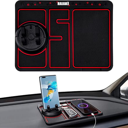 Joiride - Antislipmat Auto met Telefoonhouder - Telefoonhouder Auto Dashboard - GSM Houder Auto - Auto Accessories - Glow in the Dark - MATDOCK