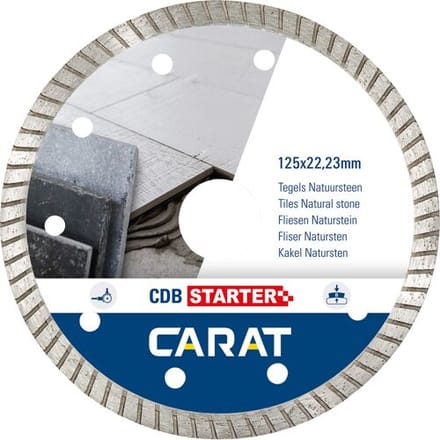 Carat 125x22,23mm STARTER Diamantschijf natuursteen/tegels - CDB - CDBS125300
