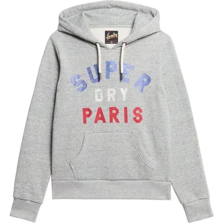 Dames hoodie met glinsterend logo Superdry
