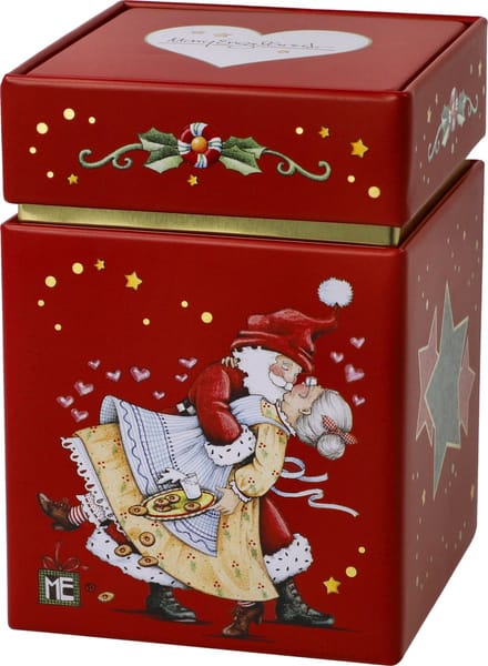 Goebel - Mary Engelbreit | Theedoos Home Sweet Home | Metaal - 11cm - bewaardoos - Kerst