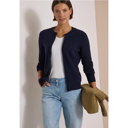 Effen vest met ritssluiting