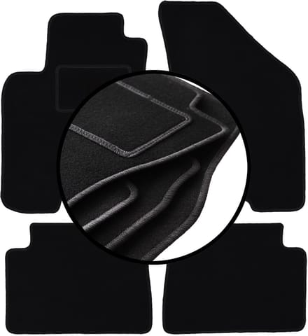 Complete set veloursmatten voor: Daewoo Lanos sedan, hatchback (1997-2004)