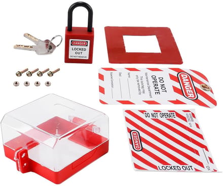 Dailygoods - Transparante Noodstopknophoes met Vergrendeling