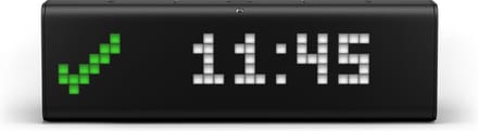 LaMetric Time WiFi-tafelklok Zwart Alarmtijden: 1