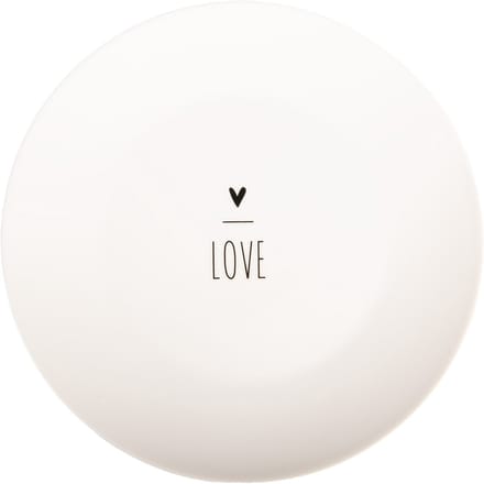 Clayre & Eef Ontbijtbord Ø 20 cm Wit Porselein Hart