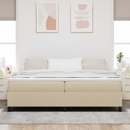 vidaXL - Platformbedframe - Grijs - Groen - 200 - x - 200 - cm - Corduroy - stof