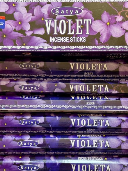 Satya wierook Violet 20 incense sticks x 6 packets