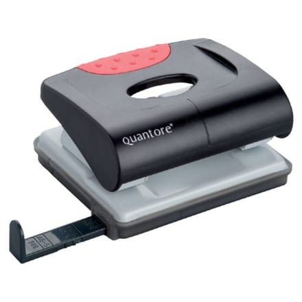 Perforator Quantore basis 2-gaats 20vel zwart | 1 stuk
