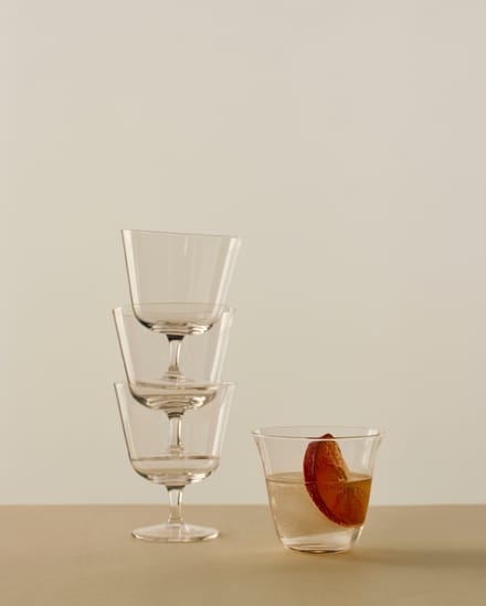 HAY - Curve beker glas set van 6 - transparant