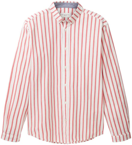 Tom Tailor - Hemd - Maat L - Mannen - 31787 red off w - katoen
