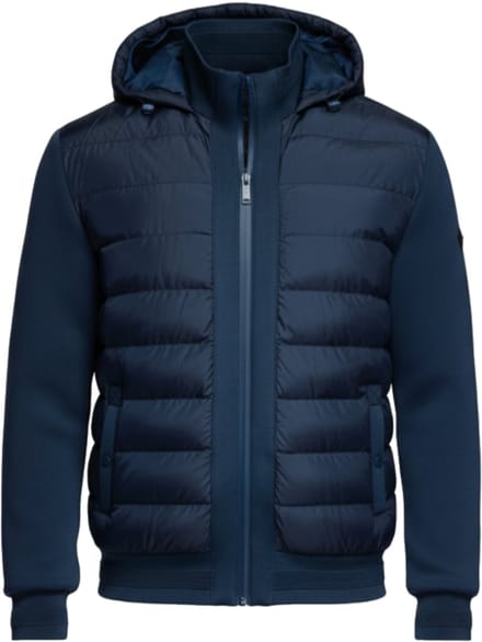 OMBRE Jas - Drukknopen - Effen Marine S
