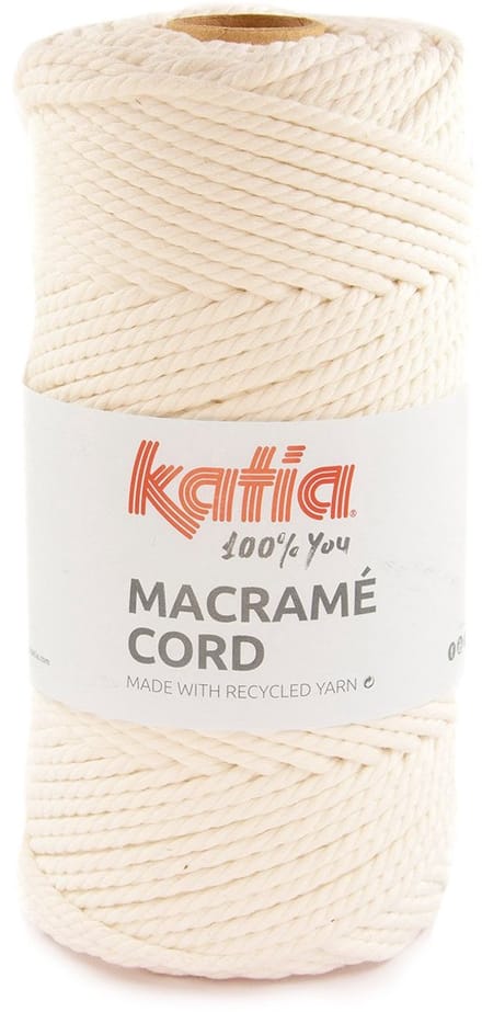 Katia Macramé Cord - 100 ecru - Katoen Garen