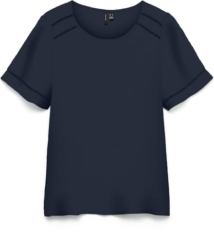 VERO MODA - VMMENNY LACE SS TOP WVN GA - Dames - Blouses