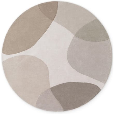 Ted Baker Ted baker hackney wol vloerkleed rond grijs- 200 cm rond