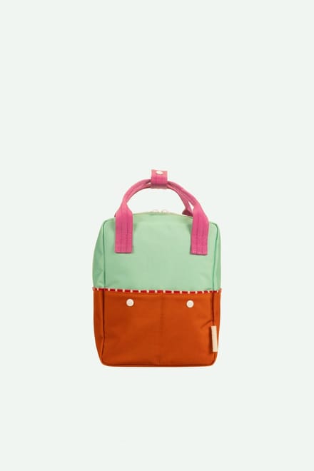 Sticky Lemon - kleine rugzak - beter samen - kleurblokken - handdoek groen