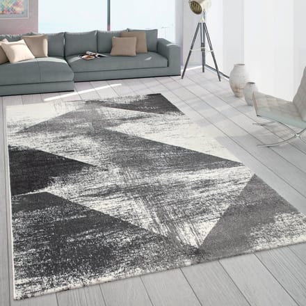 Flycarpets Laagpolig Meriza Vloerkleed - Antraciet