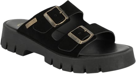 Tiamo leren sandalen met hakken