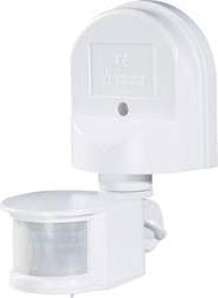 Renkforce 1296294 PIR-bewegingsmelder Wand 180 ° Relais Wit IP44