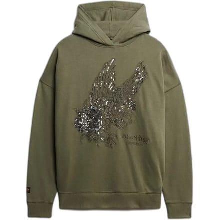 Dames Hoodie Superdry Tattoo Embellish
