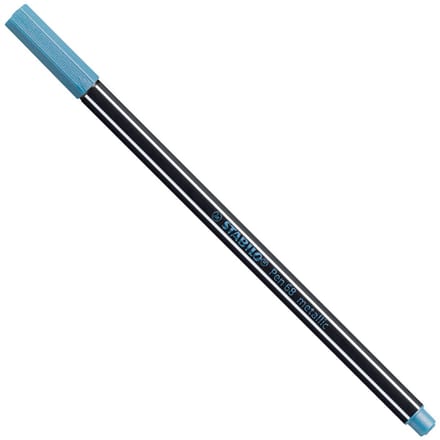 STABILO Pen 68 Metallic - Premium Metallic Viltstift - Metallic Blauw - per stuk