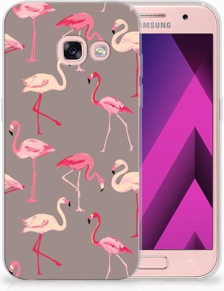 Samsung Galaxy A3 2017 TPU Hoesje Flamingo