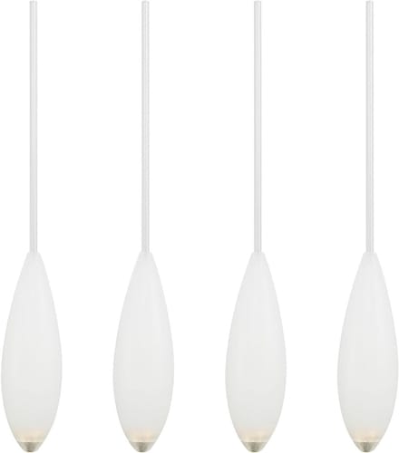 Vliegvissen Drijvers - Inline Floats - Lange Afstand Vissen - Langzaam Zinkend Ontwerp - 10g Gewicht - Wit