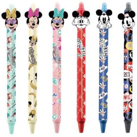 Mickey mouse & friends uitwisbare gelpen assorti