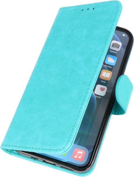 Bestcases Booktype Telefoonhoesje voor iPhone 12 Pro Max - Groen