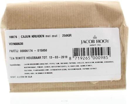Jacob Hooy Cajun kruiden 250 Gram