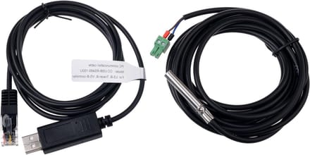 Temperatuursensor en USB Kabel - Communicatiekabel Pack - Zonne-energie Monitoren - Afstandsbediening Temperatuurcompensatie - 12 VDC - Niet gespecificeerd
